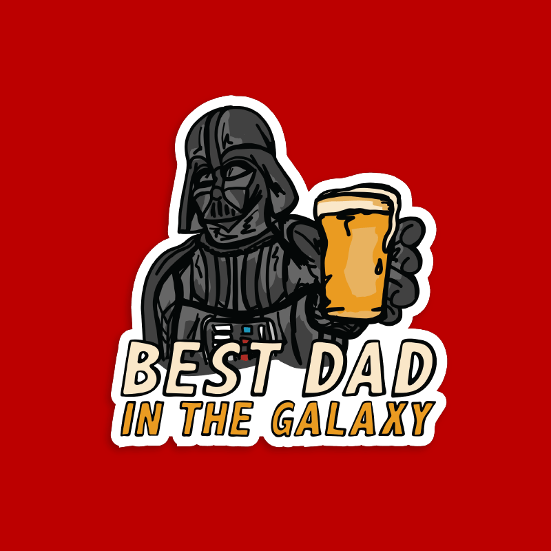 Best Dad in the Galaxy 🌌 - Stickers