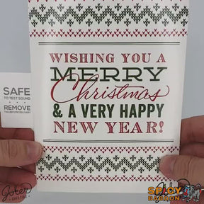 Merry Christmas 🎅🔊 - Joker Greeting Prank Card (Glitter + Sound)