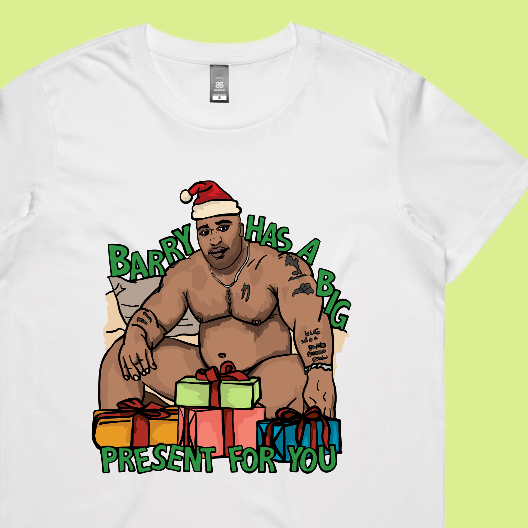 Big Barry Christmas 🍆🎄- Women's T Shirt