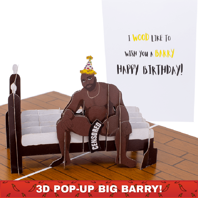Big Barry Happy Birthday 🎉 - 3D Inappropriate Greeting Card