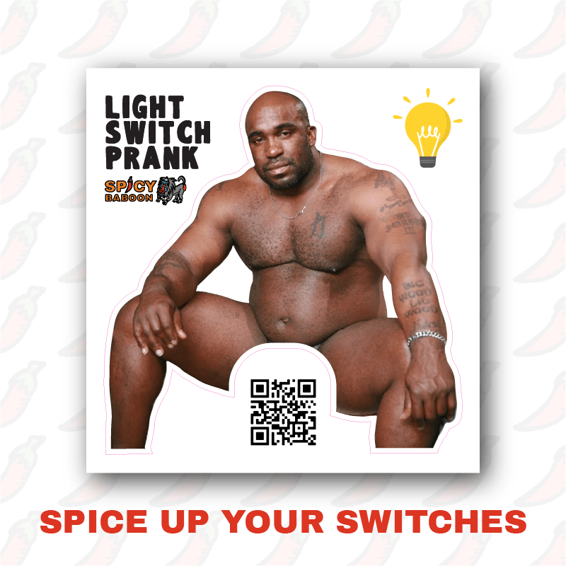 Big Barry 🍆💡 - Light Switch Sticker Prank (5 Pack!)