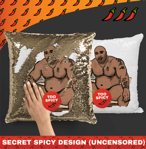 Big Barry UNCENSORED 🍆 - Magic Sequin Cushion