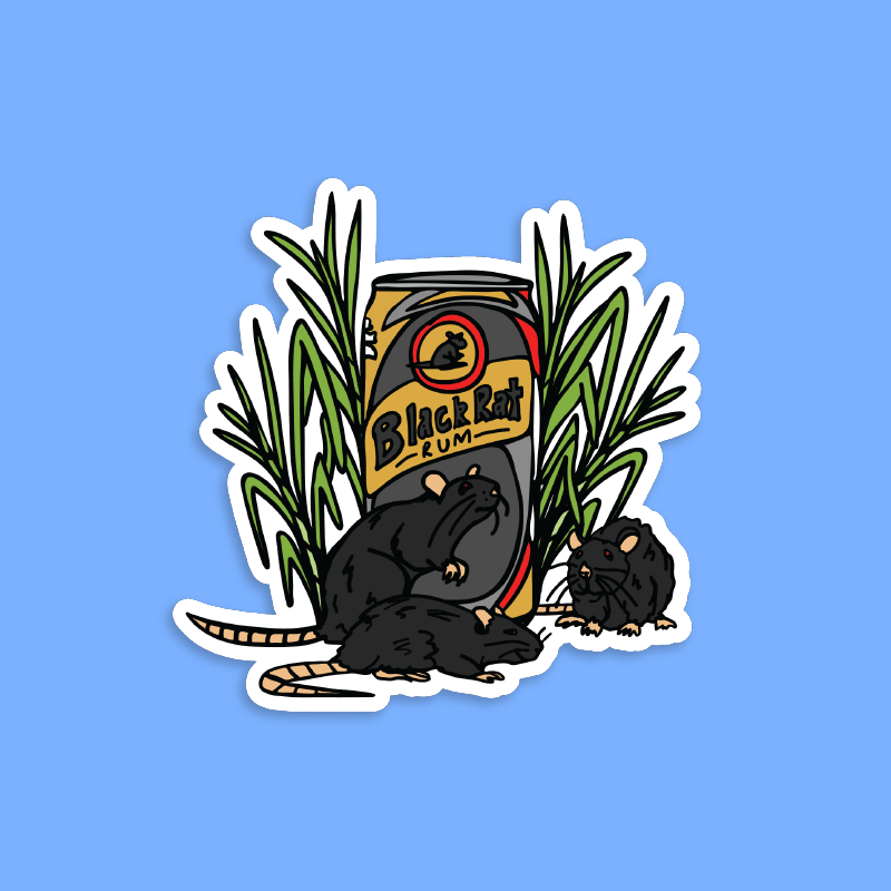 Black Rat 🐀 - Sticker