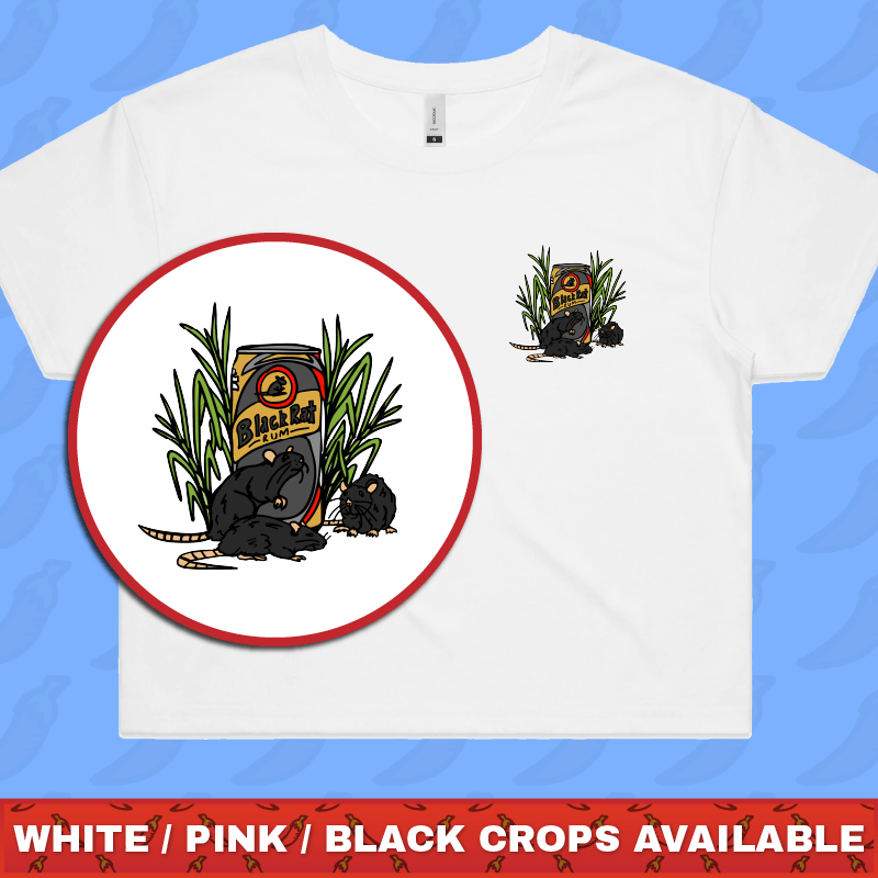 Black Rat 🐀 - Women's Crop Top