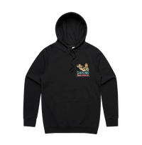 Black / Small Front Print / S Steve's Snaghouse 🌭 - Unisex Hoodie