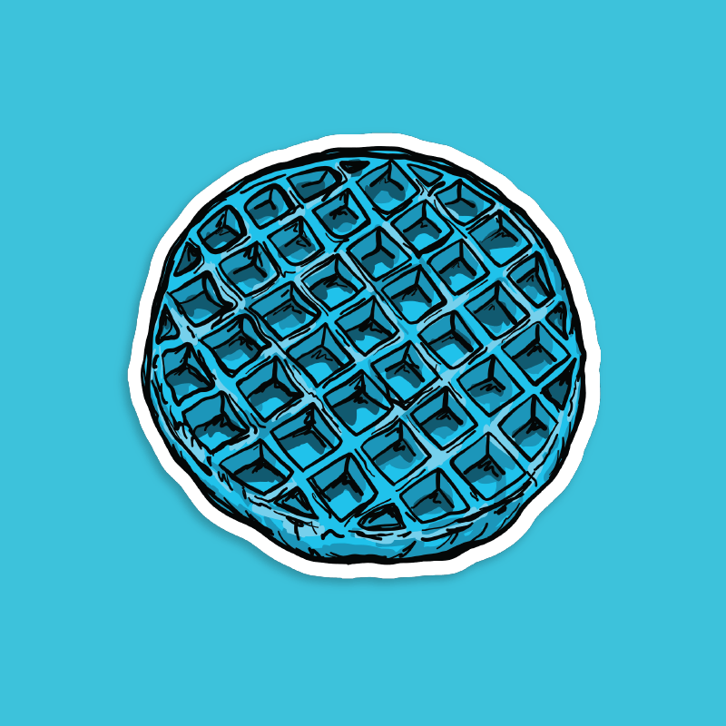 Blue Waffle 🧇🤮 - Sticker
