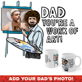 Bob Ross Dad Art 🎨 - Customisable Coffee Mug