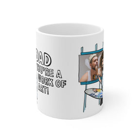 Bob Ross Dad Art 🎨 - Customisable Coffee Mug