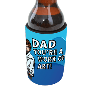Bob Ross Dad Art 🎨 - Personalised Stubby Holder