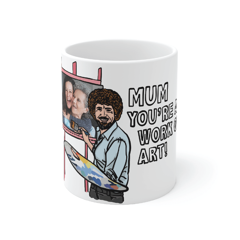 Bob Ross Mum Art 🎨 - Customisable Coffee Mug