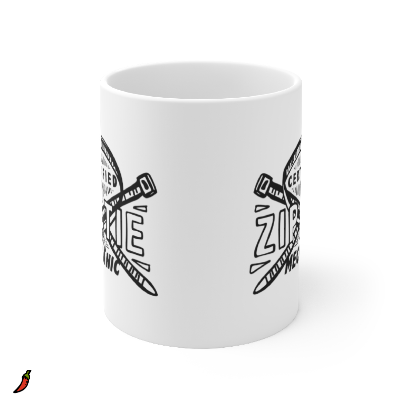 Certified Ziptie Mechanic 🔧 – Coffee Mug