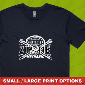 Certified Ziptie Mechanic 🔧 – Men's T Shirt