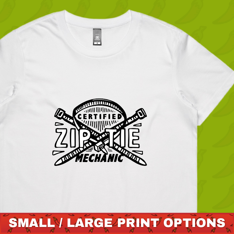 Certified Ziptie Mechanic 🔧 – Women's T Shirt