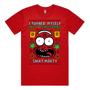 Christmas Morty – Men's T Shirt