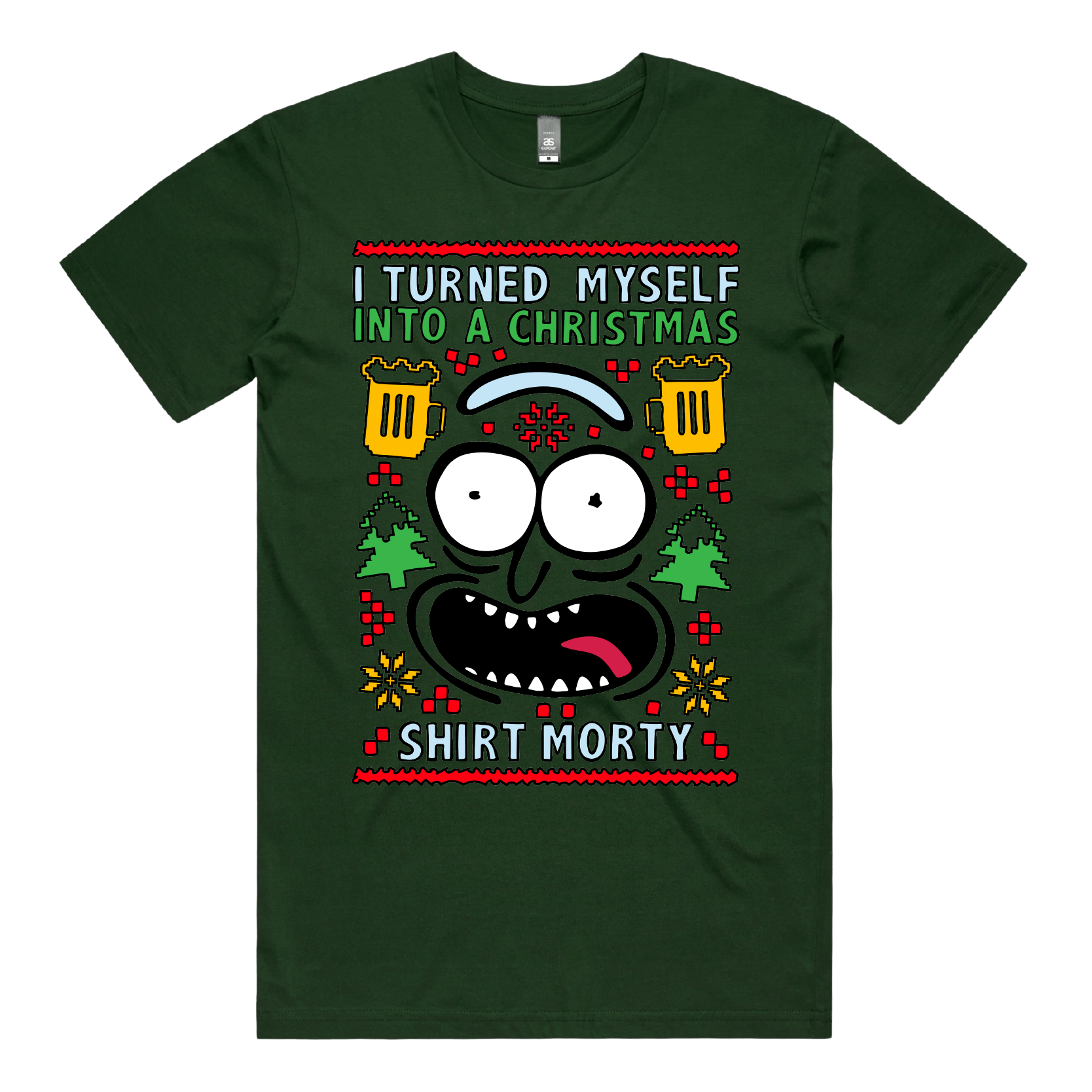 Christmas Morty – Men's T Shirt