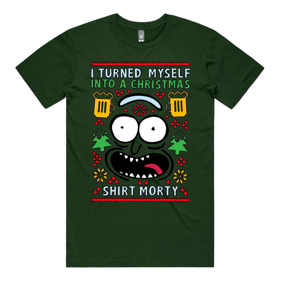 Christmas Morty – Men's T Shirt