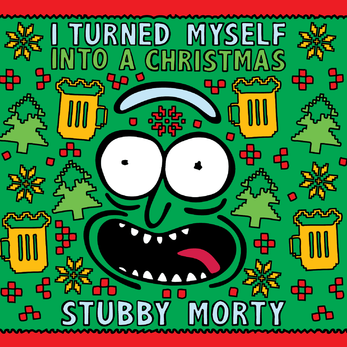 Christmas Morty – Stubby Holder