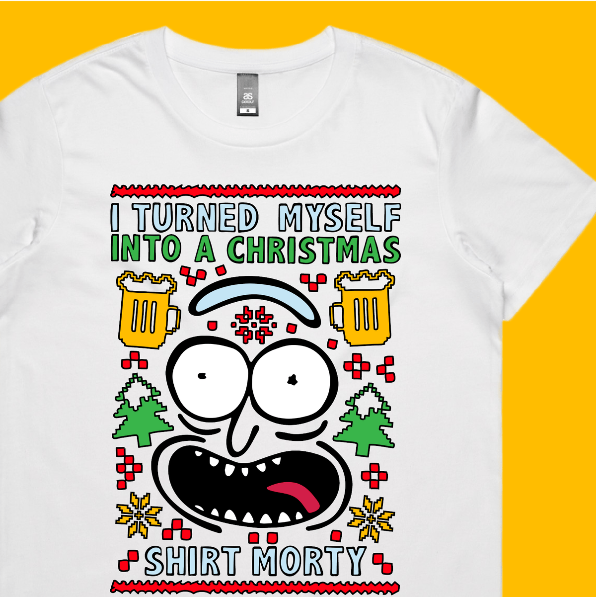 Christmas Morty – Women's T Shirt