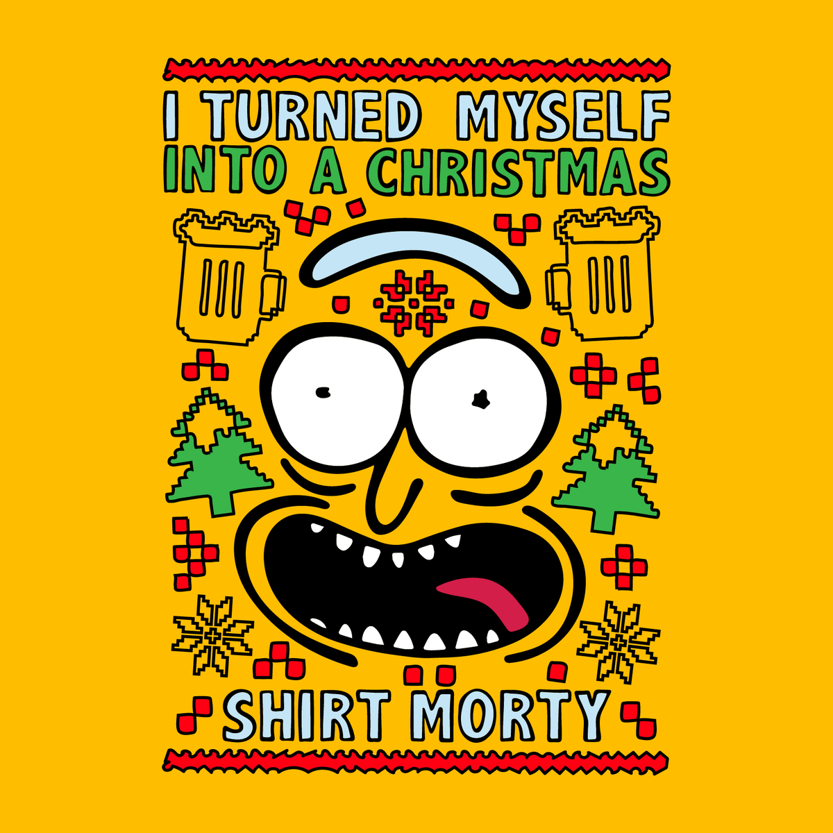 Christmas Morty – Women's T Shirt