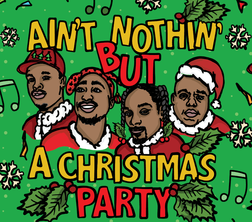 Christmas Rapping 🎵🎁 – Stubby Holder