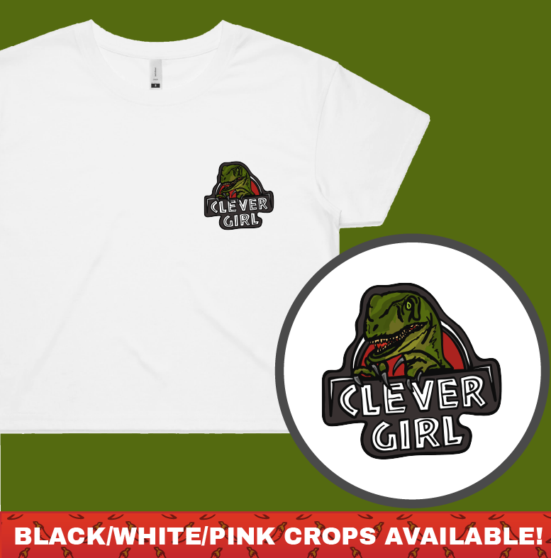 Clever Girl 🦖 - Women's Crop Top