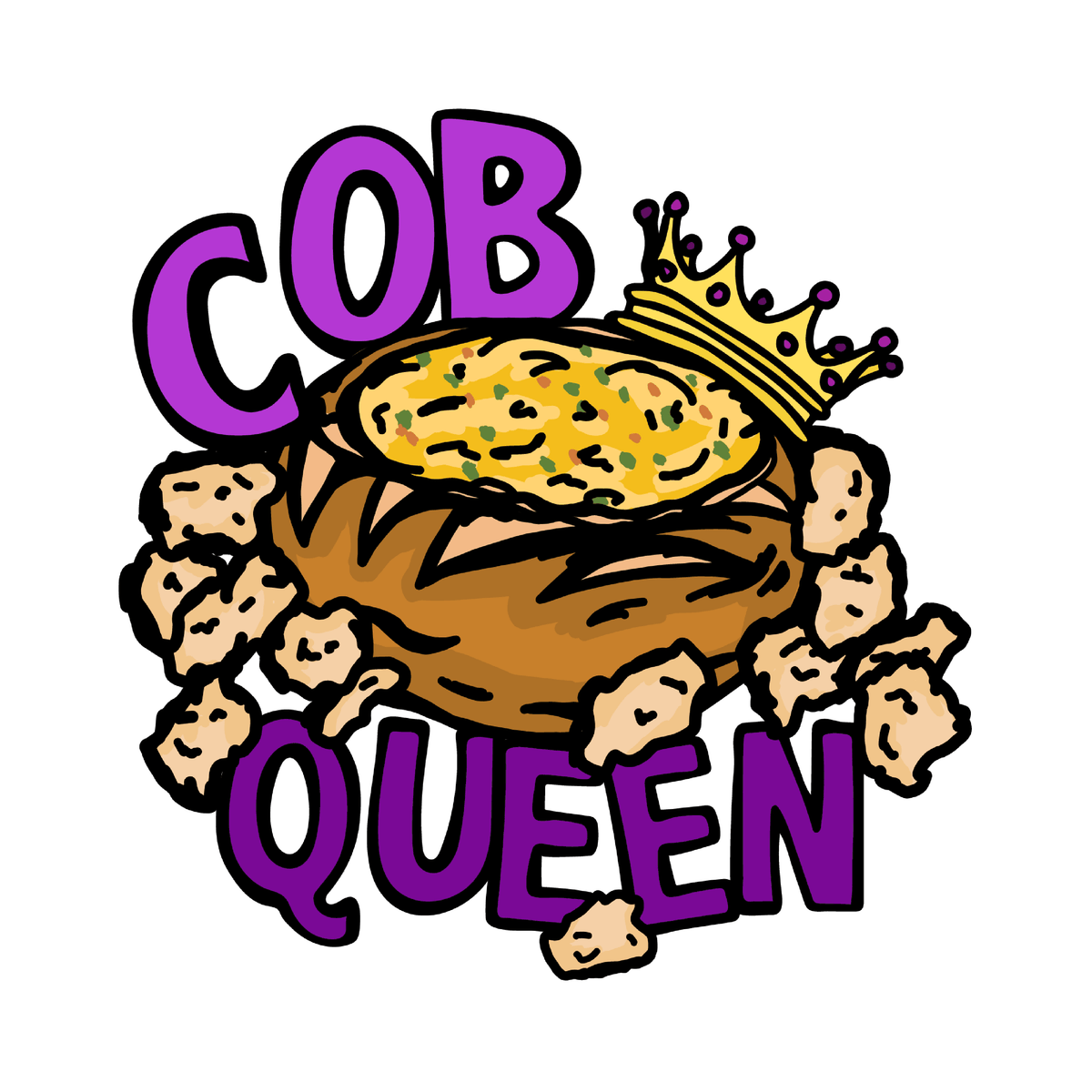 Cob Queen 👑🍞 – Unisex Hoodie