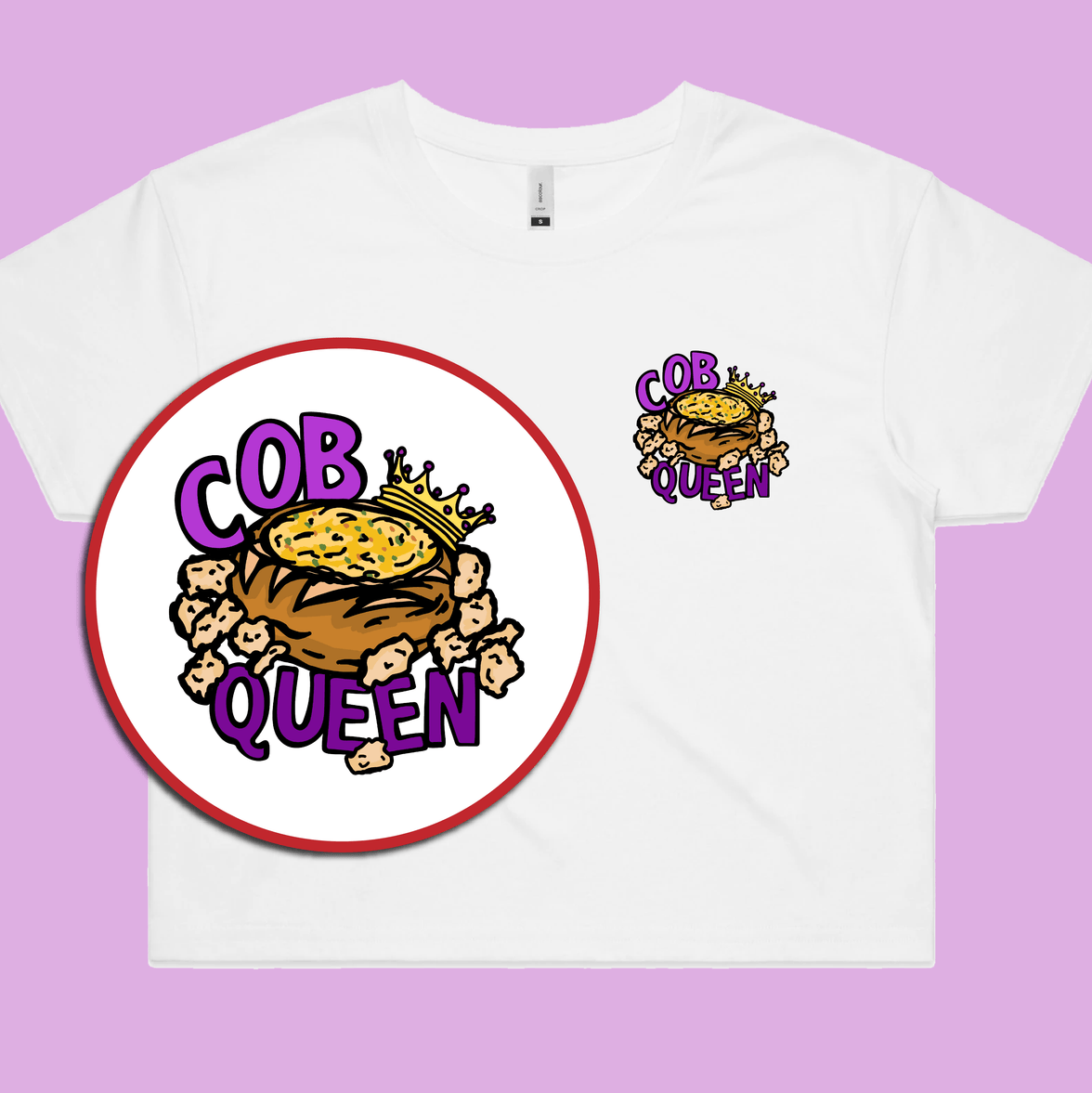 Cob Queen 👑🍞 – Women's Crop Top