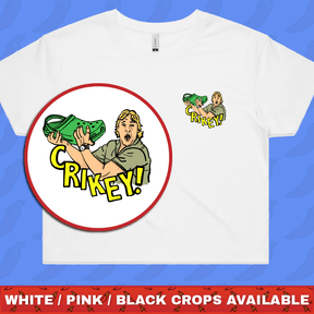 CRIKEY! CROC HUNTER 🐊 - Women's Crop Top