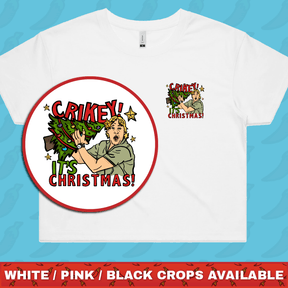 Crikey It’s Christmas 🐊🎄- Women's Crop Top