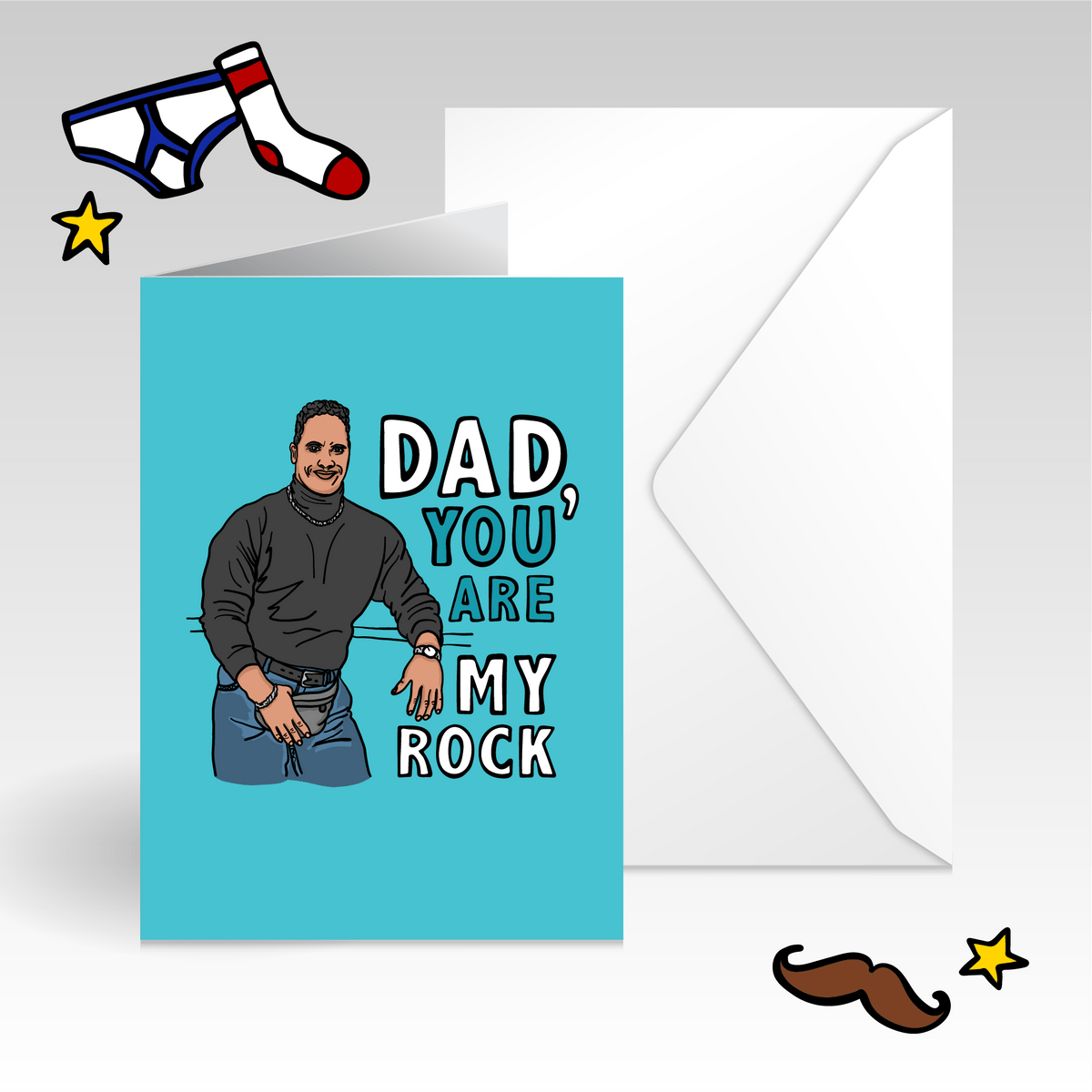 Dad You Are My Rock 💪🏾 - Father's Day Card