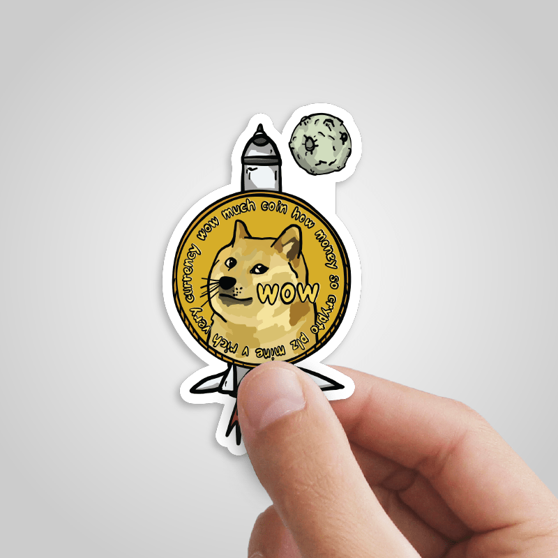 Dogecoin back 🚀 - Sticker