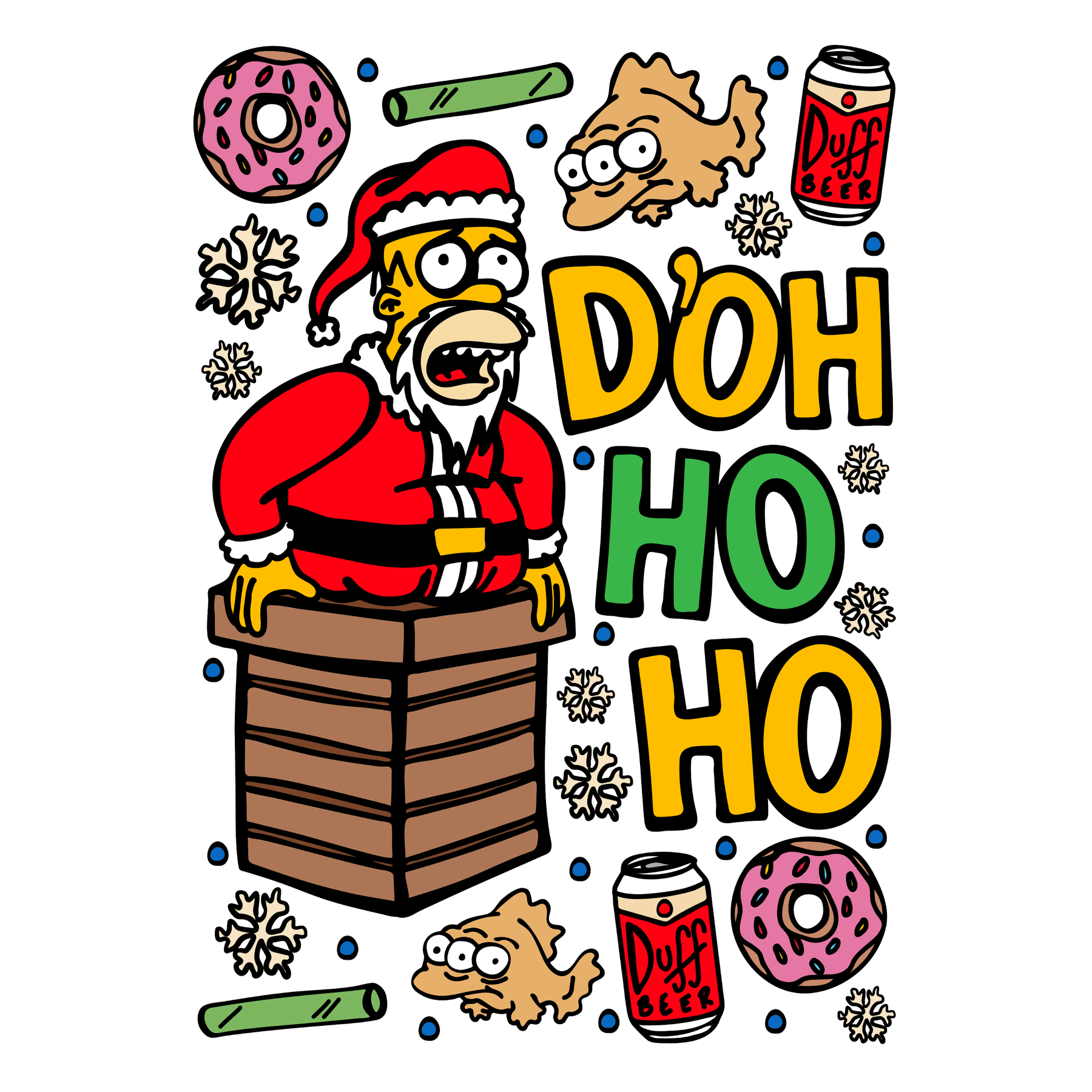 Doh Ho Ho 🎅🍩 – Men's T Shirt