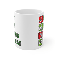 Eat Nap Drink Repeat 🦐💤 – Coffee Mug