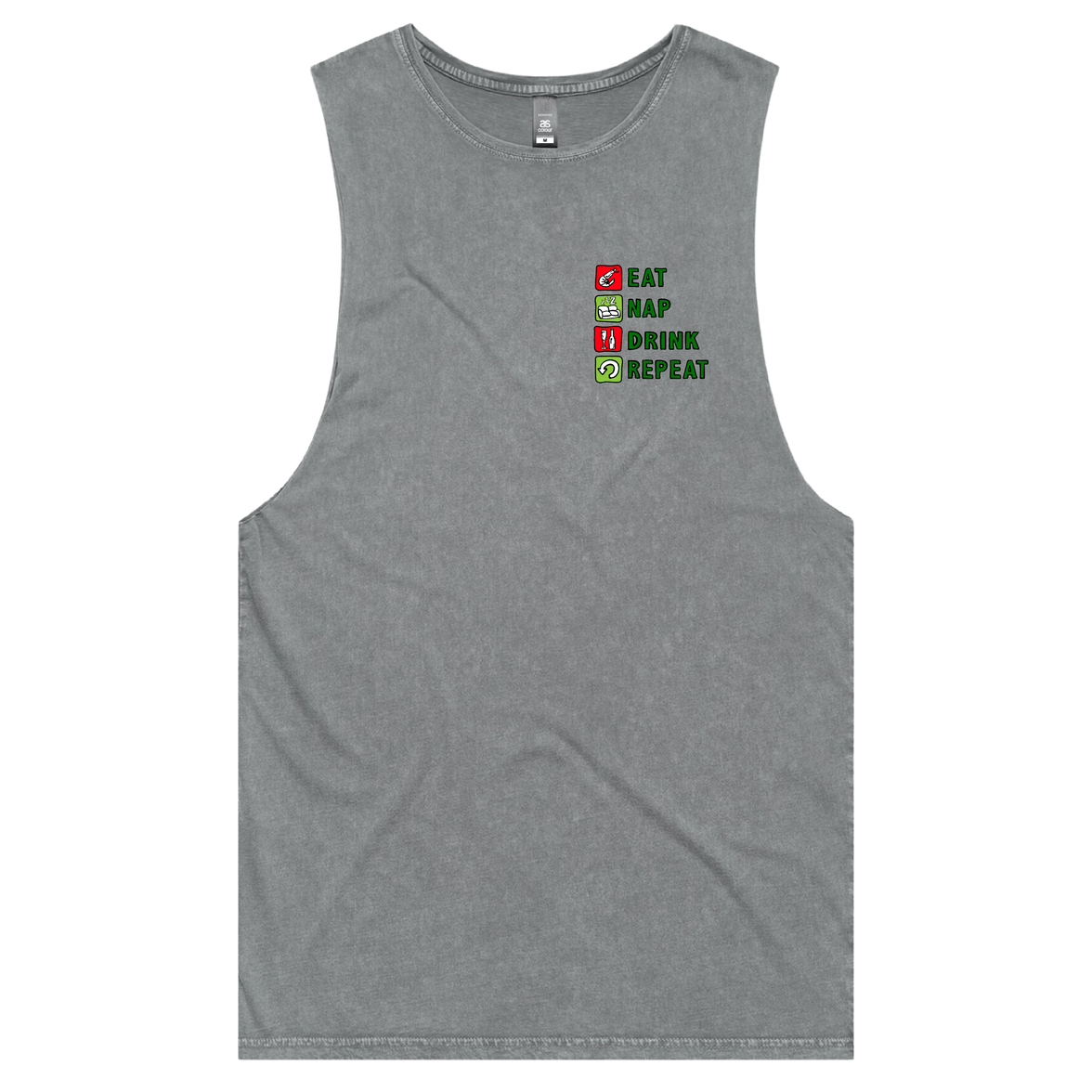 Eat Nap Drink Repeat 🦐💤 – Tank