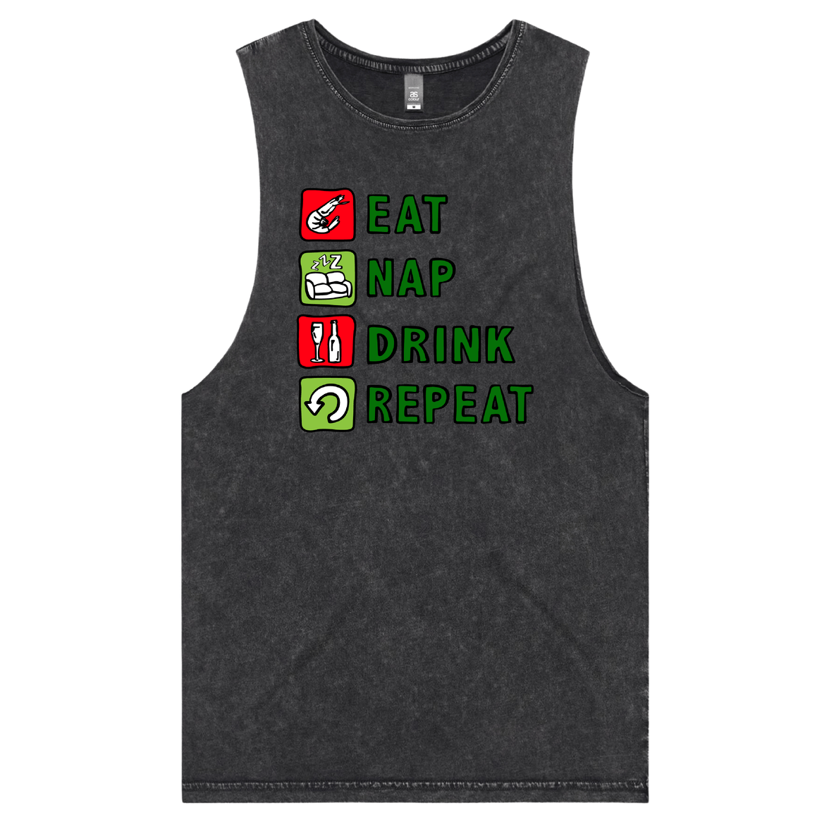 Eat Nap Drink Repeat 🦐💤 – Tank