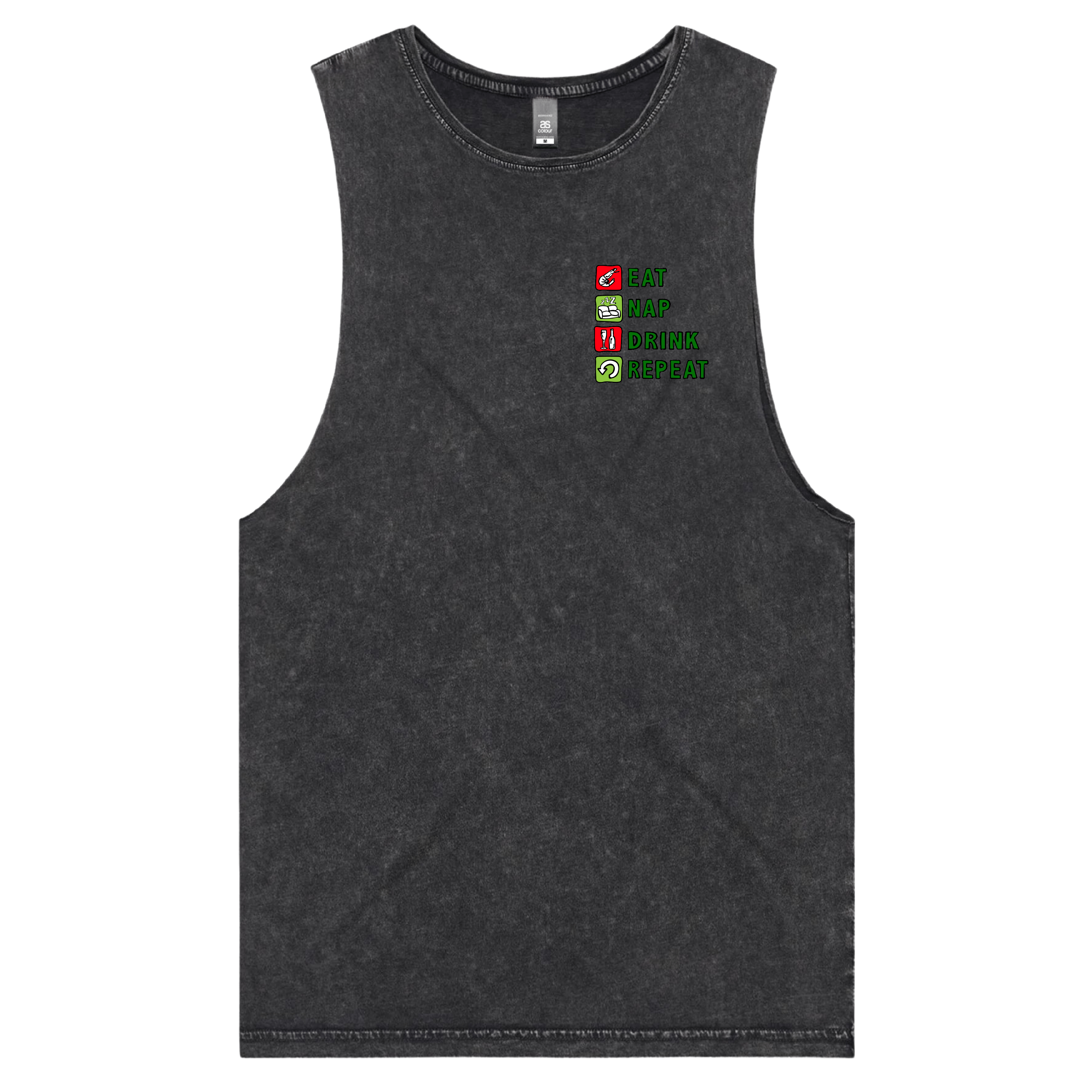 Eat Nap Drink Repeat 🦐💤 – Tank