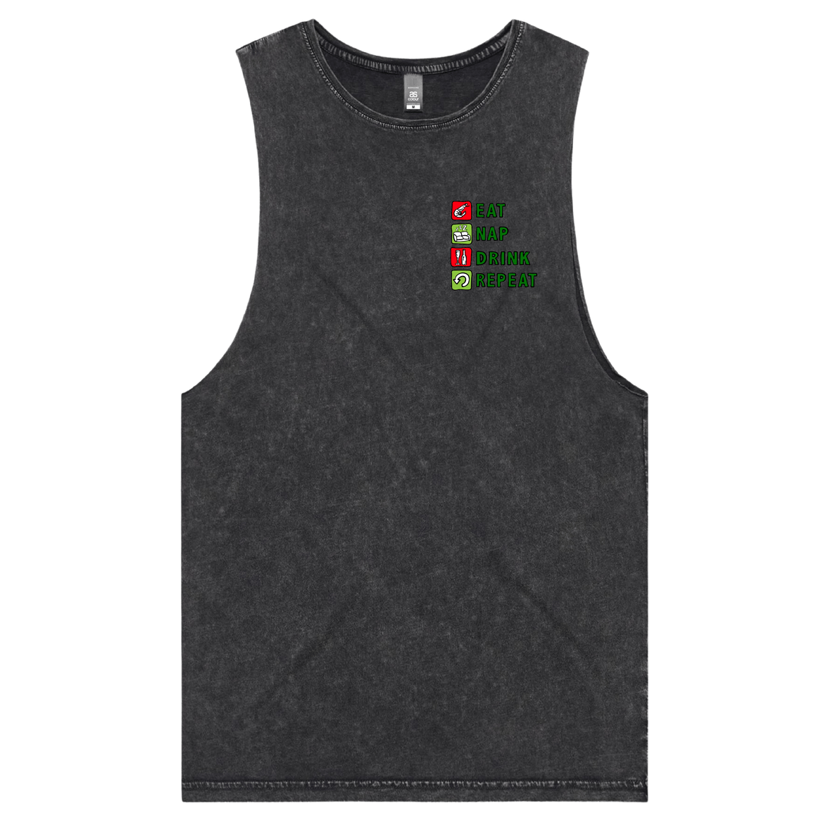 Eat Nap Drink Repeat 🦐💤 – Tank