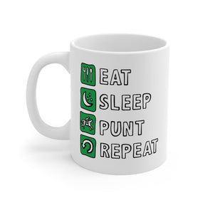 Eat Sleep Punt Repeat 🏇 - Coffee Mug