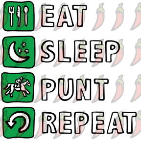 Eat Sleep Punt Repeat 🏇 - Men's T Shirt