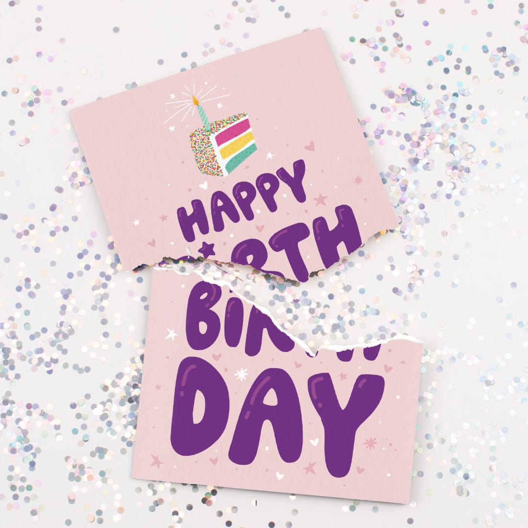 Endless Birthday Cake 🍰🔊 - Joker Greeting Prank Card (Glitter + Sound)
