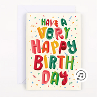 Endless Happy Birthday Farts 💨🔊 - Joker Greeting Prank Card (Glitter + Sound)