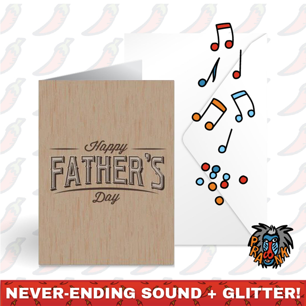 FATHER'S DAY CARD 👨‍👦🔊 - JOKER GREETING PRANK CARD (GLITTER + SOUND)