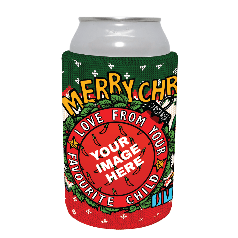 Favourite Child (2 Siblings) Christmas 🏆🎄 - Personalised Stubby Holder