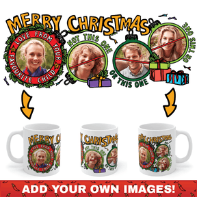 Favourite Child (3 Siblings) Christmas 🏆🎄 - Personalised Coffee Mug