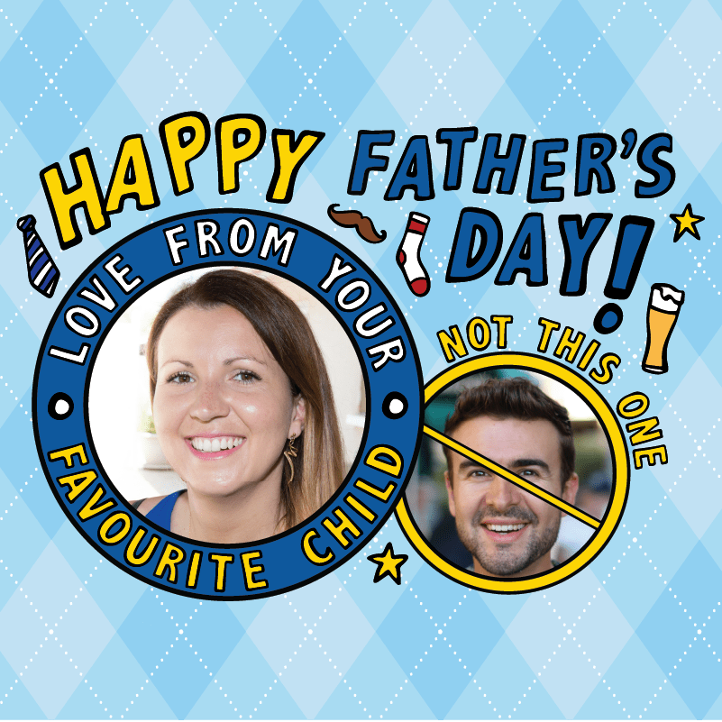 Favourite Child Father's Day 🏆 - Customisable Stubby Holder