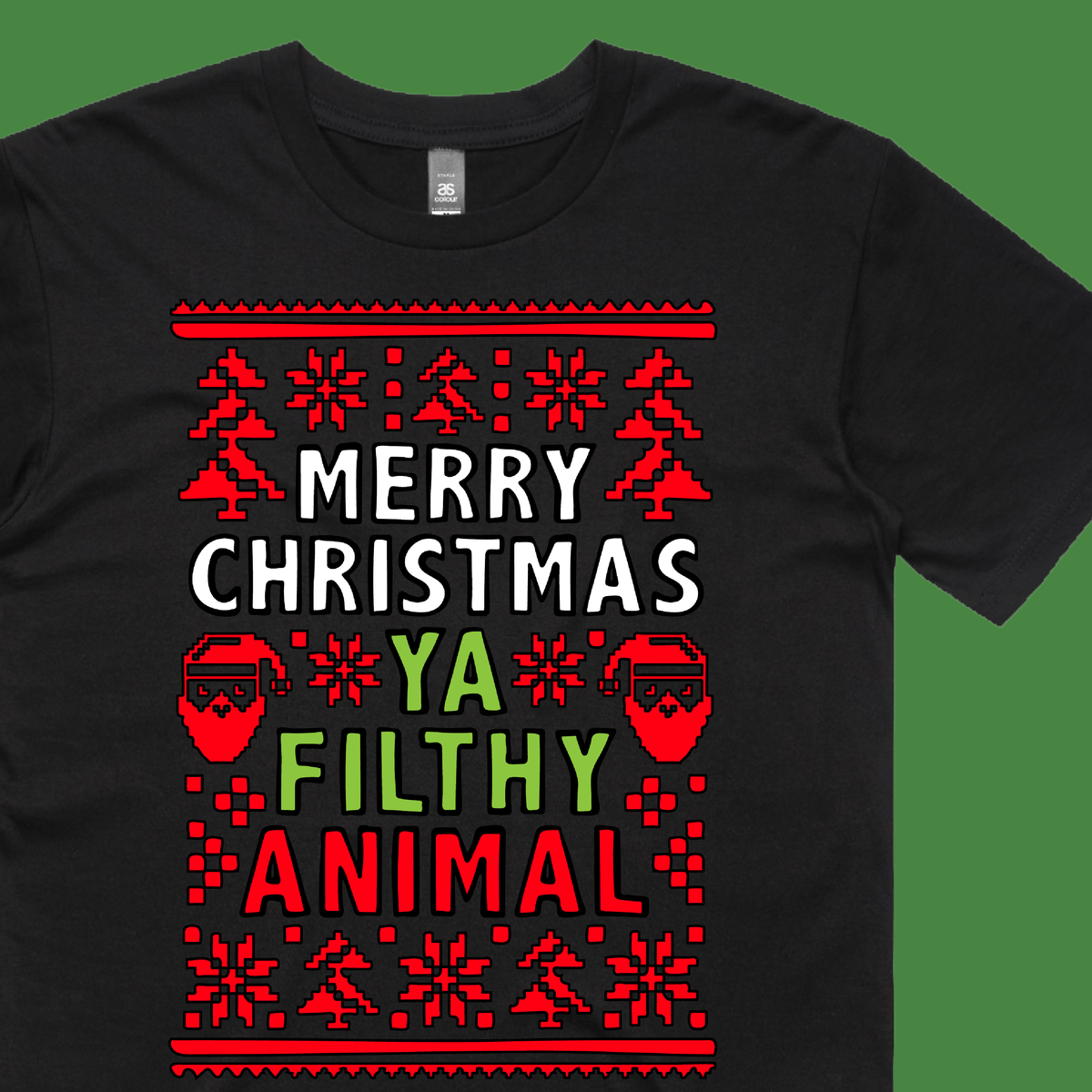 Filthy Animal Christmas 🎅 – Men's T Shirt