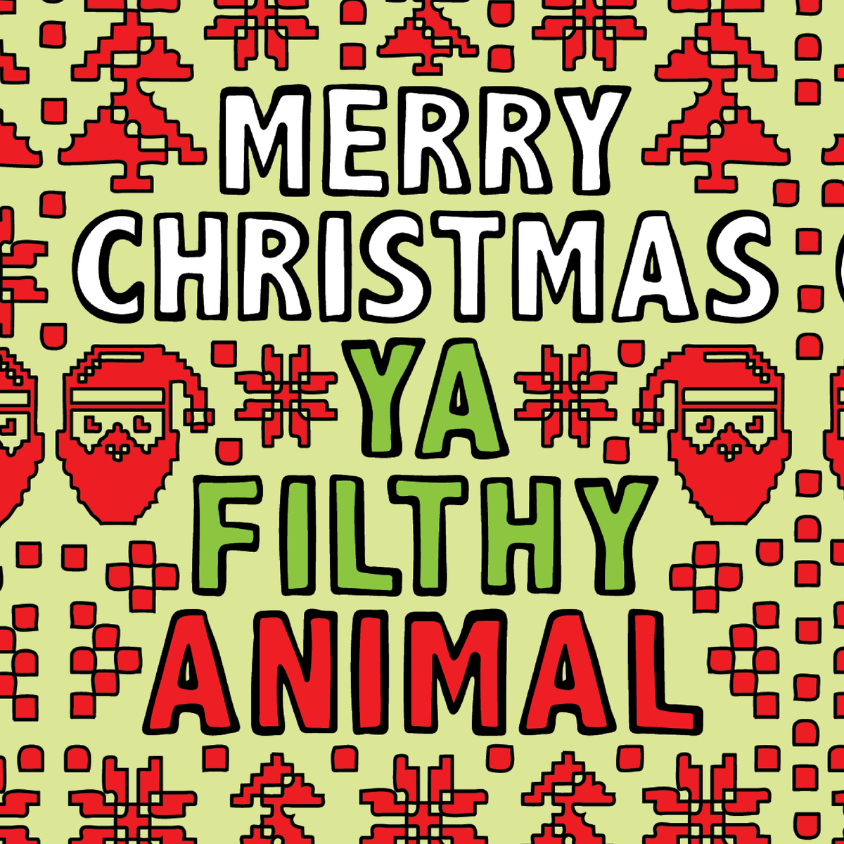 Filthy Animal Christmas 🎅 – Stubby Holder