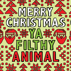 Filthy Animal Christmas 🎅 – Stubby Holder
