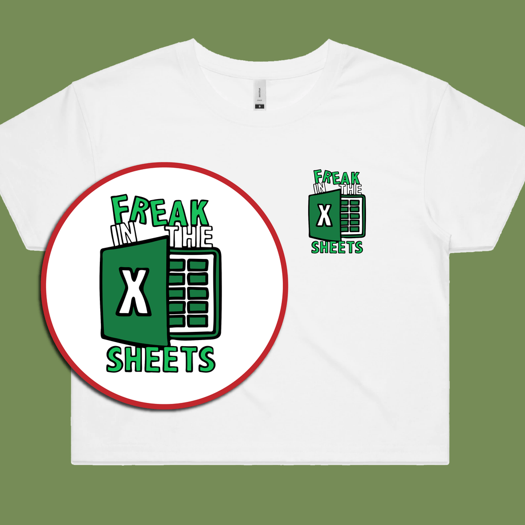 Freak in the Sheets 📈🛌- Women's Crop Top