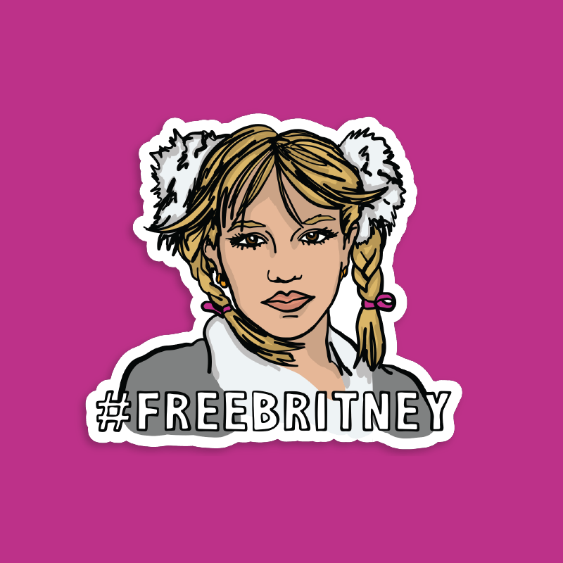 Free Britney 🎤 - Sticker